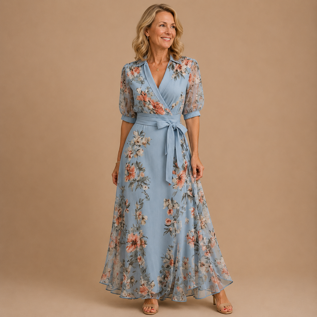 Amara™|Floral Midi Dress