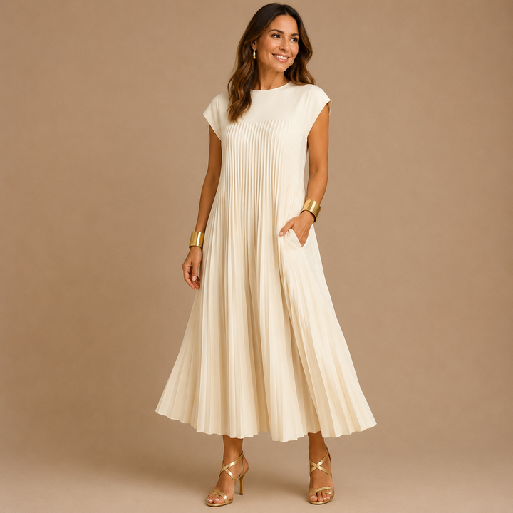 Brooke™|Striped Midi Dress