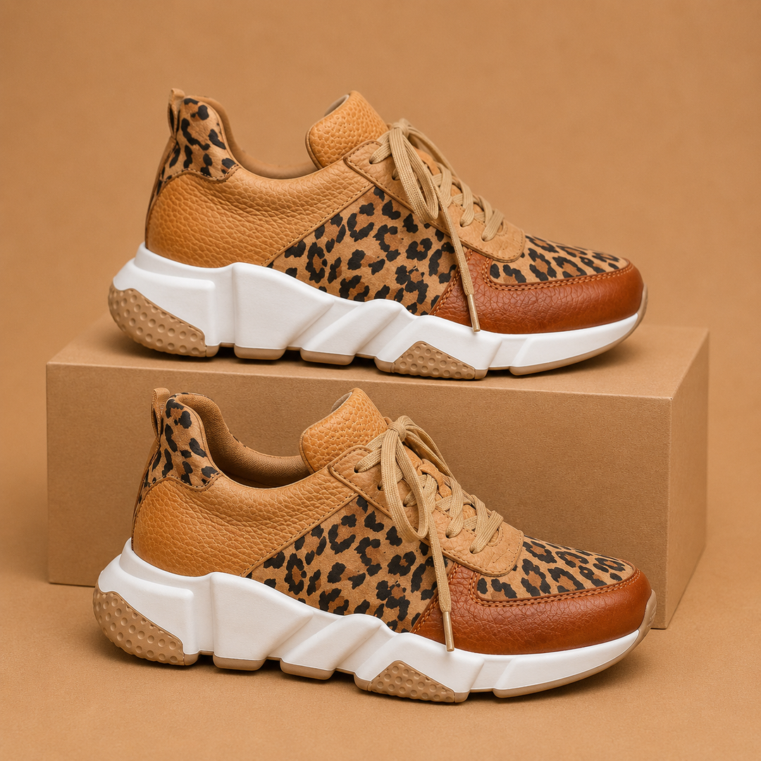 Gracie™|Comfortable Leopard Sneakers