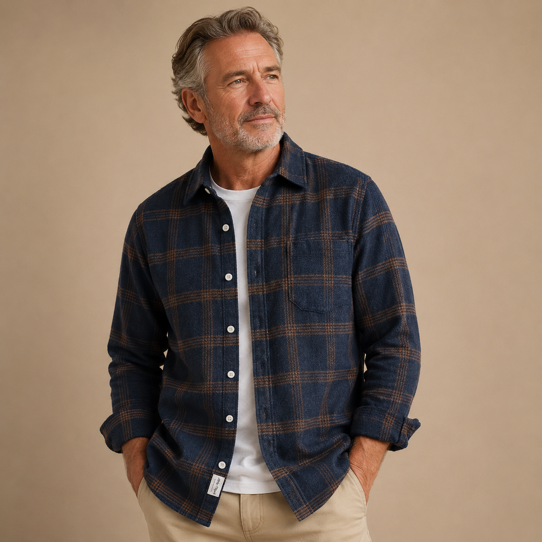 Eric™ | Checkered Casual Button-Down Shirt