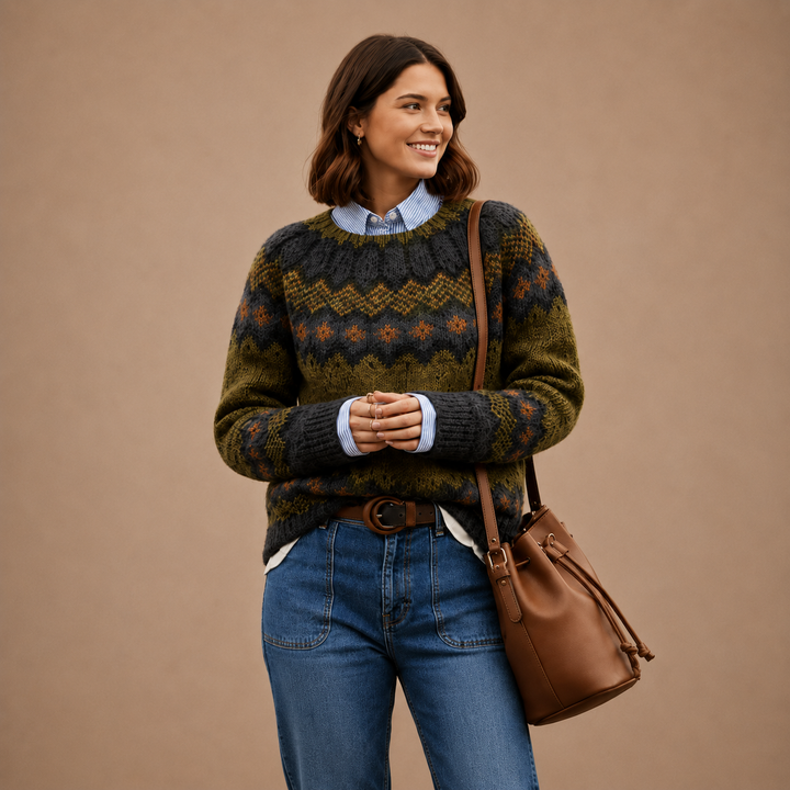 Jessica™ | Heritage Nordic Knit Jumper