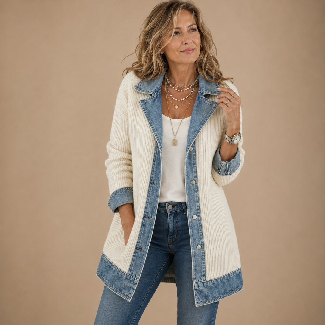 Sylvie™ | Indigo Knit Jacket