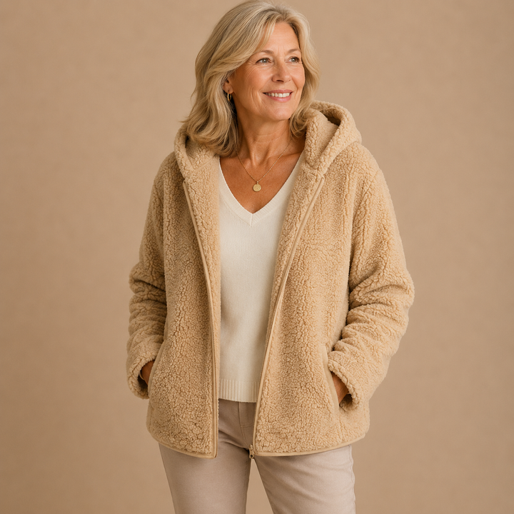 Raina™|The Everyday Hooded Sherpa Coat — Final Edit