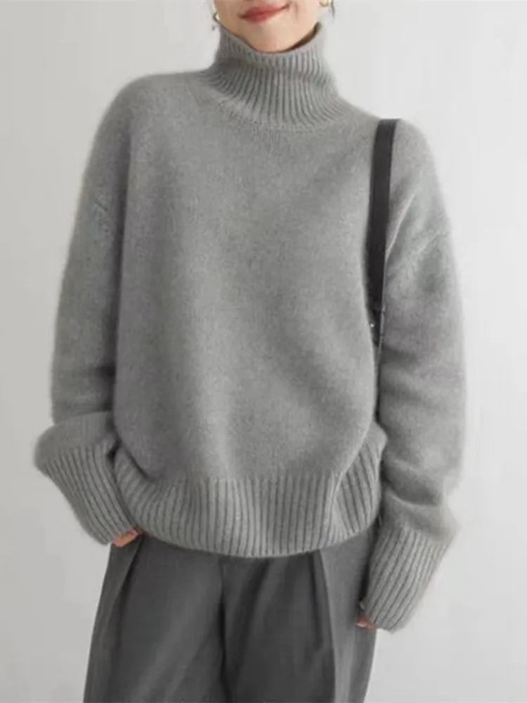 Isabela™ - High Collar Cashmere