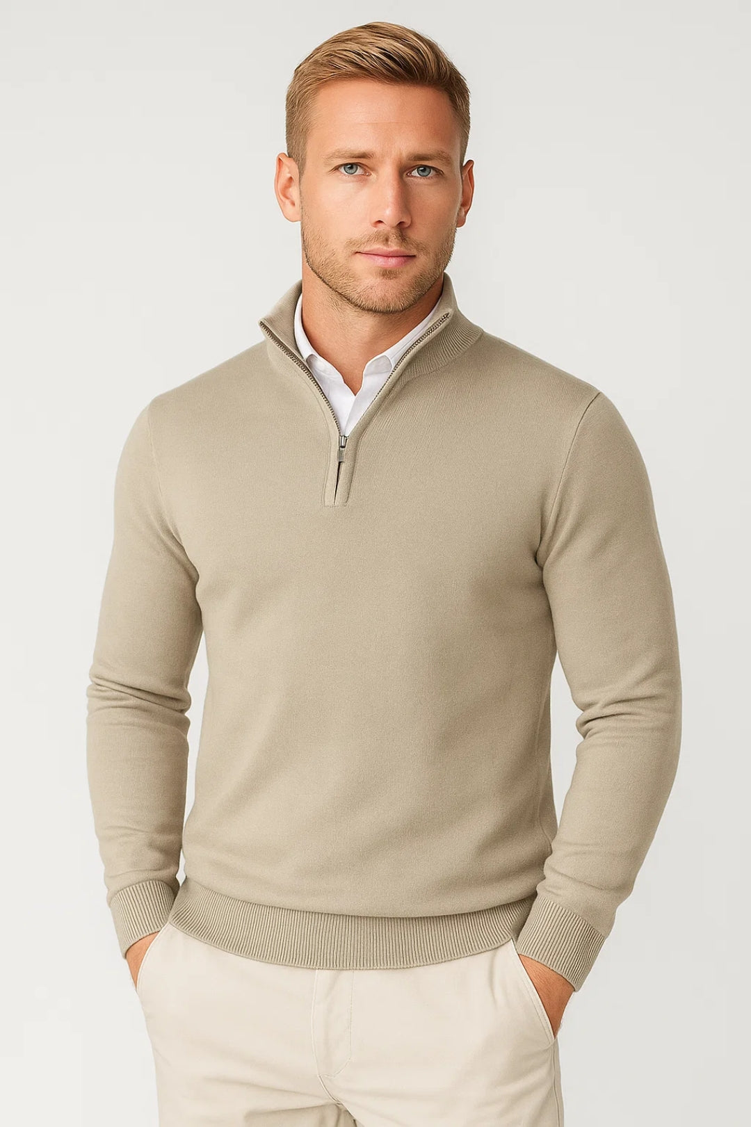 Olie™ | Half-Zip High Neck Sweater