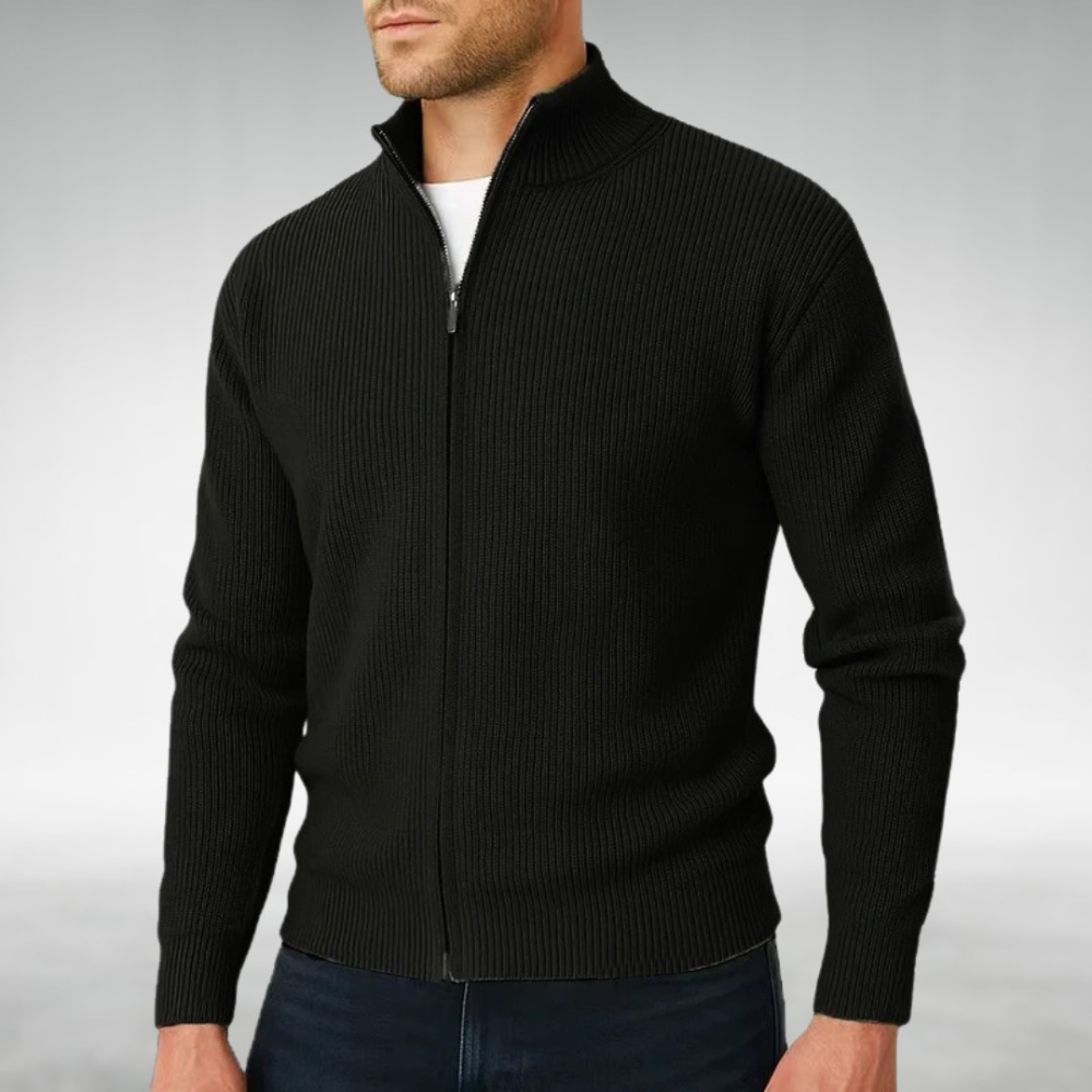 Calvin™ | Knitted Zip-Up Cardigan