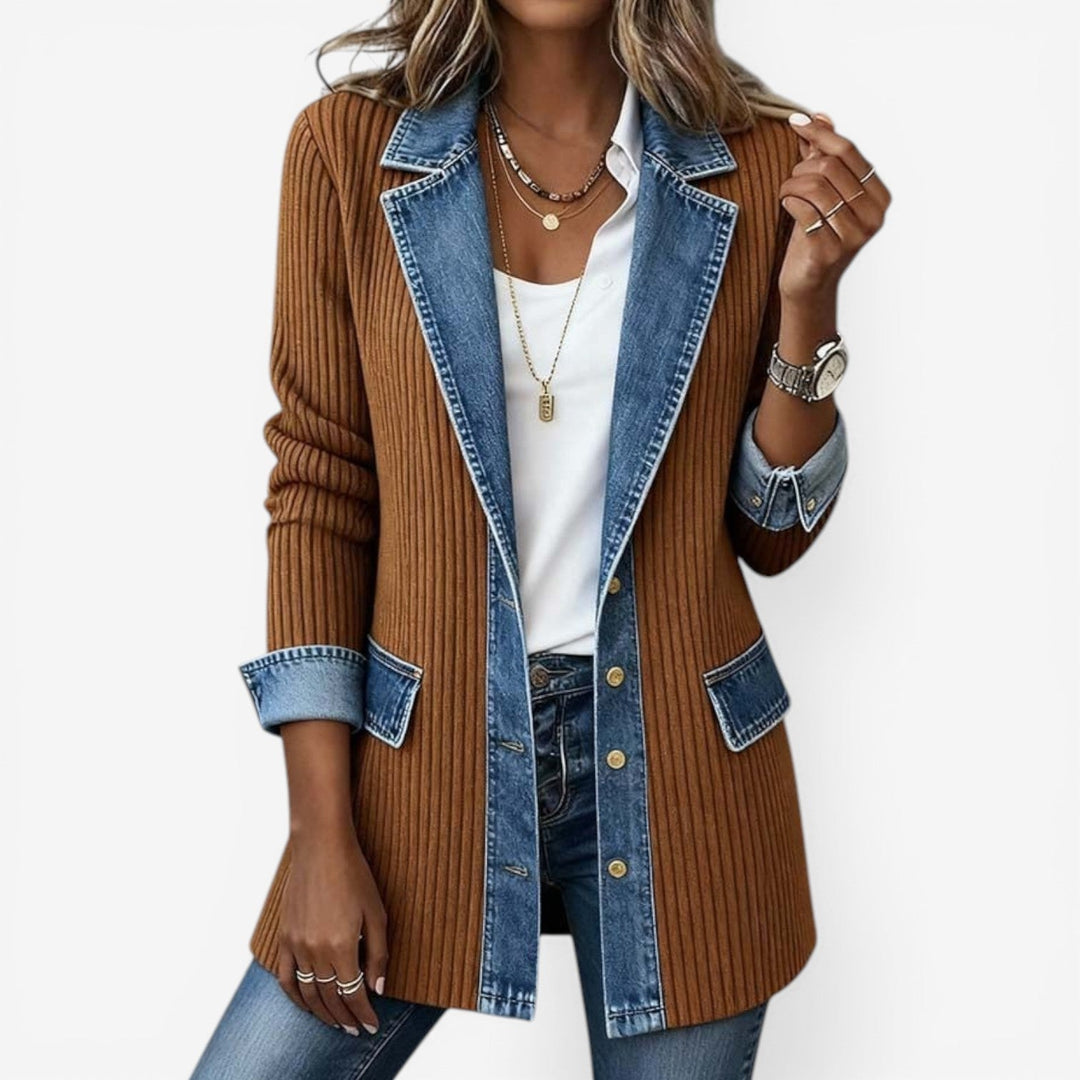 Sylvie™ | Indigo Knit Jacket