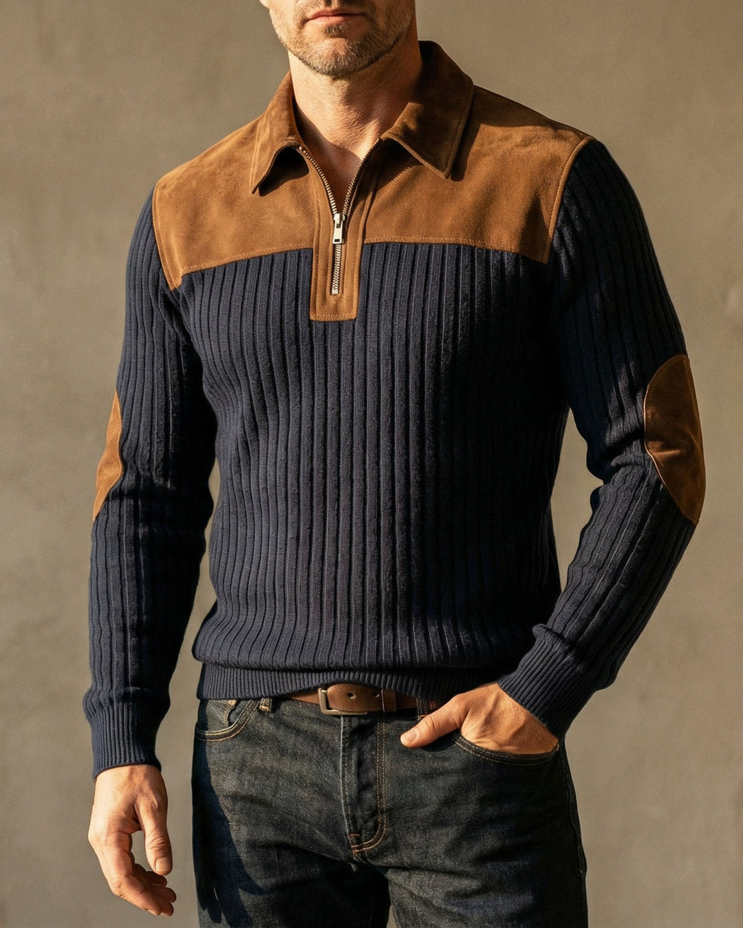 Lorenzo™ | Quarter-Zip Knit Sweater