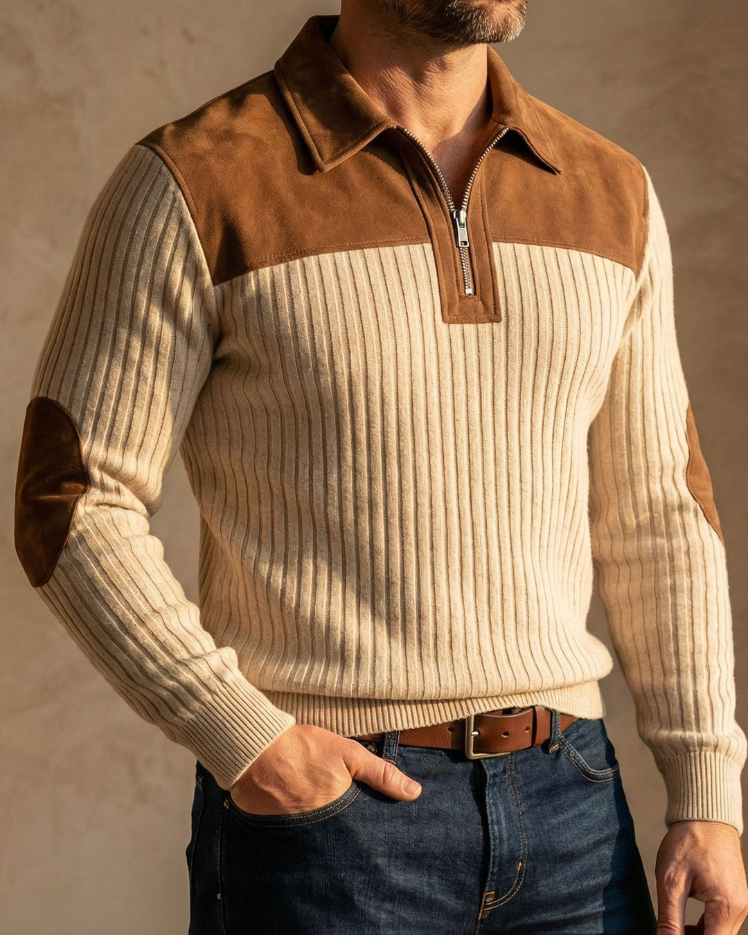 Lorenzo™ | Quarter-Zip Knit Sweater