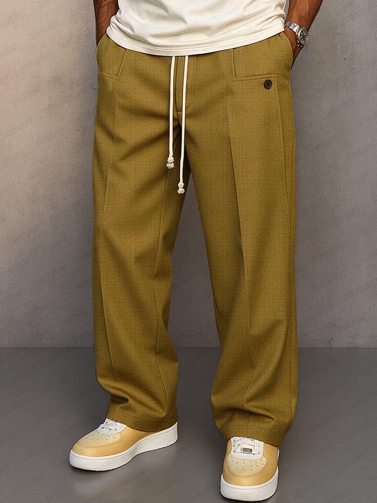 Paul™| Drawstring Wide-Leg Cotton Trousers