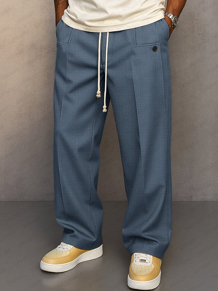 Paul™| Drawstring Wide-Leg Cotton Trousers