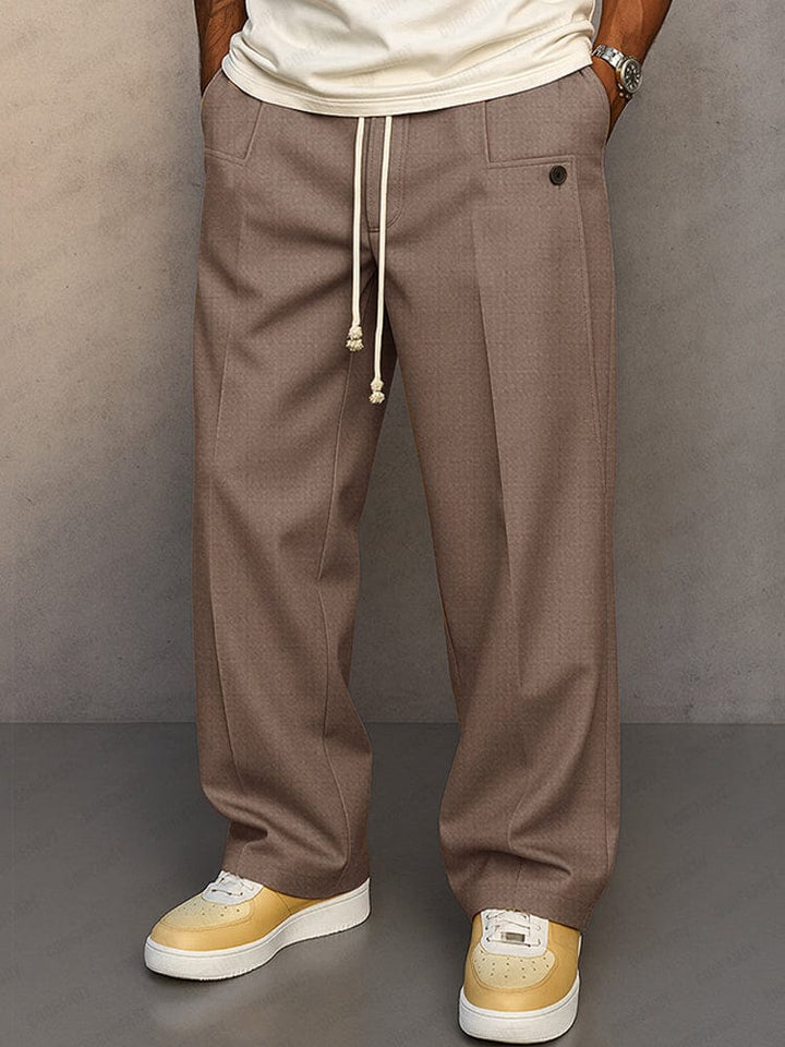 Paul™| Drawstring Wide-Leg Cotton Trousers