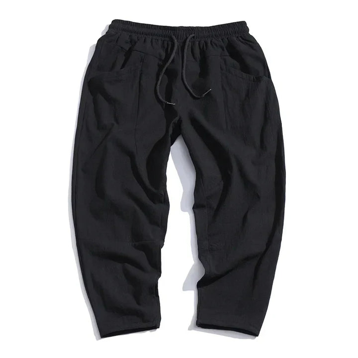 Liam™|Linen Cropped Pants