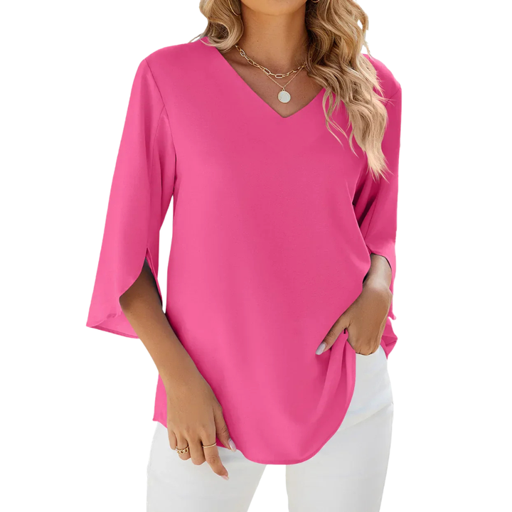Esmira™|V-neck blouse