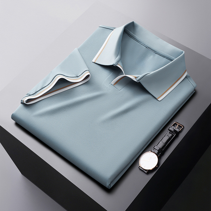 Leo™|Silk buttonless porto polo