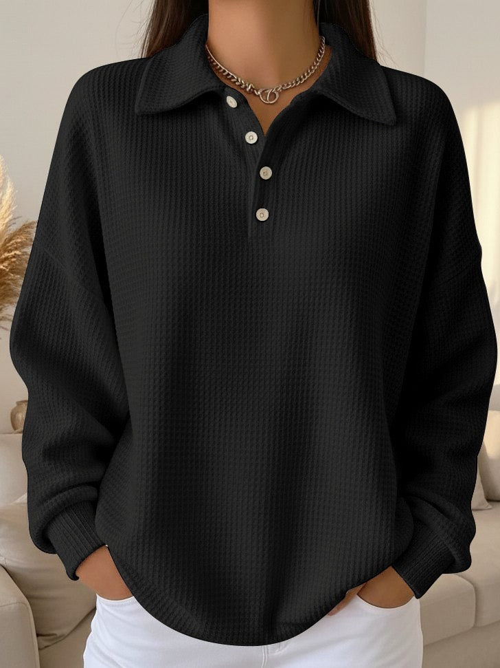 Sofia™ | Textured Polo Sweater
