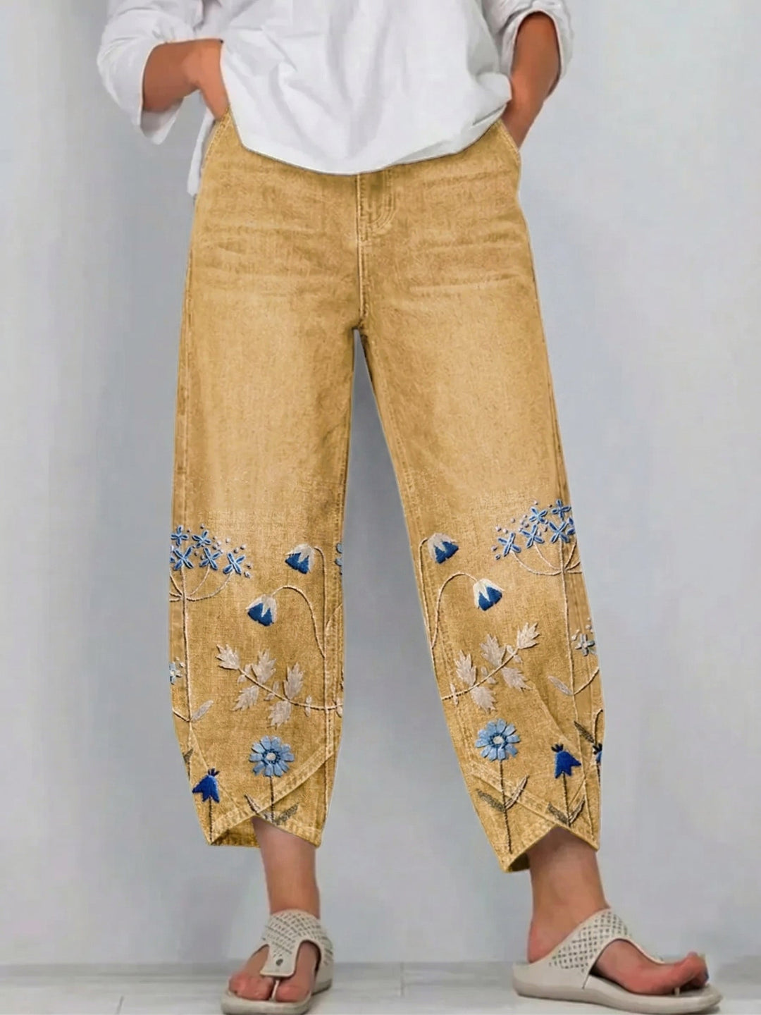 Hazel™ | Casual Embroidered Pants