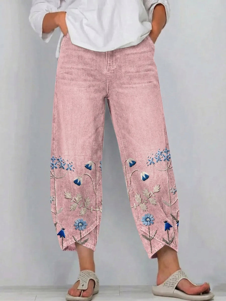 Hazel™ | Casual Embroidered Pants