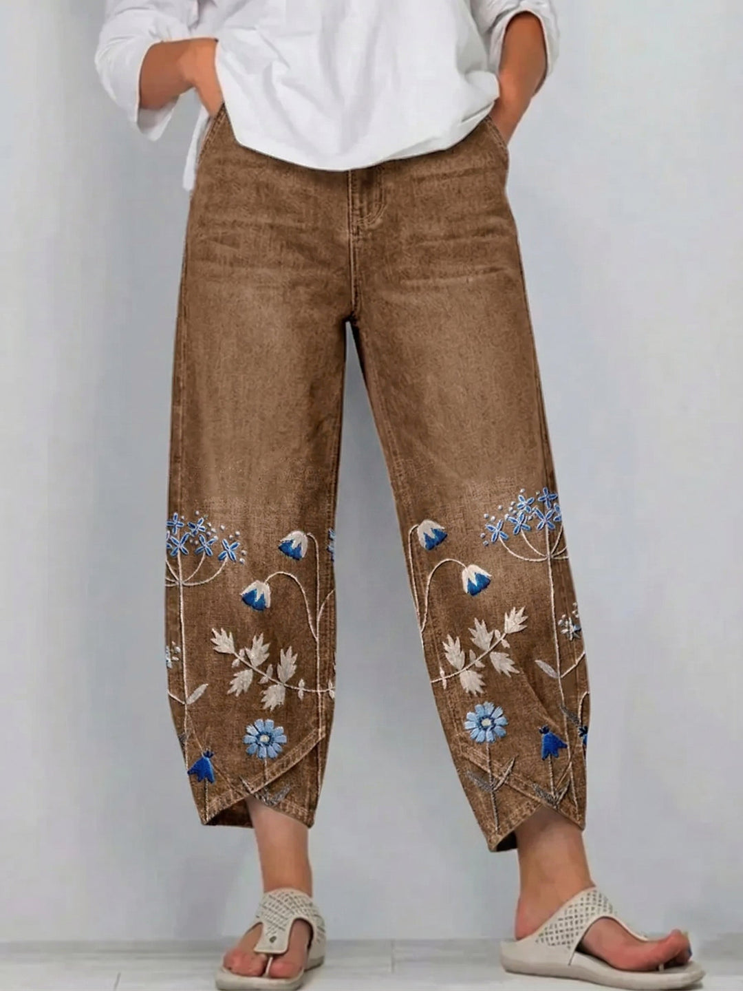 Hazel™ | Casual Embroidered Pants