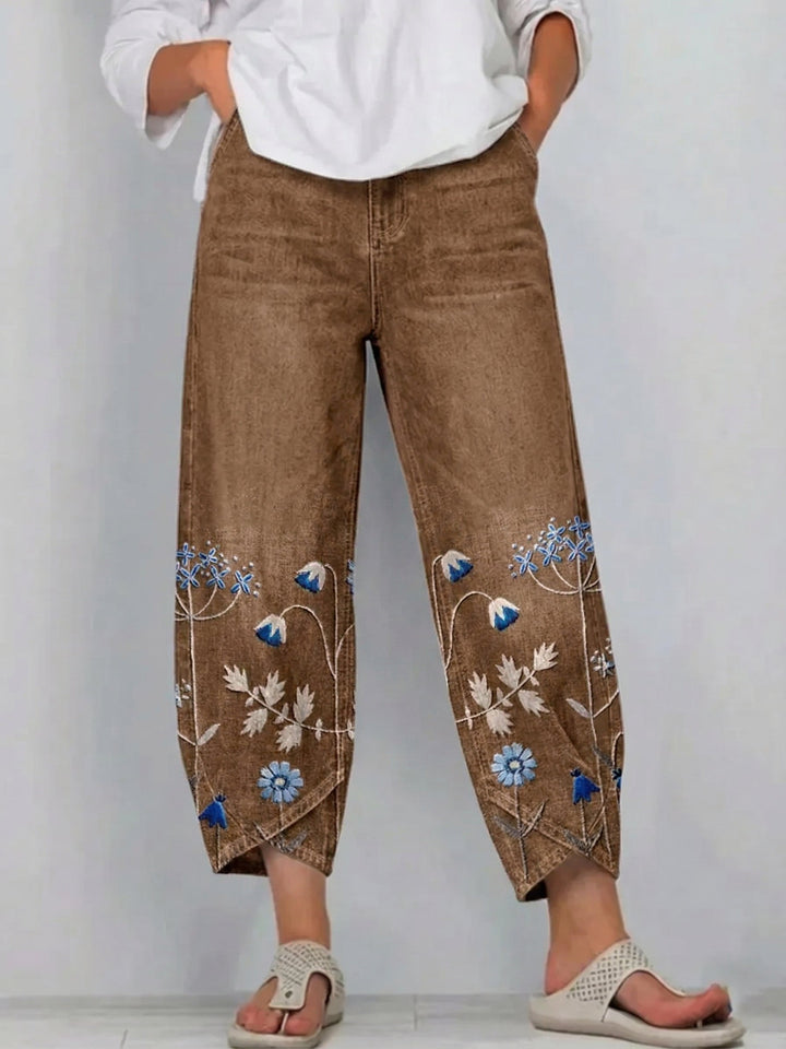 Hazel™ | Casual Embroidered Pants