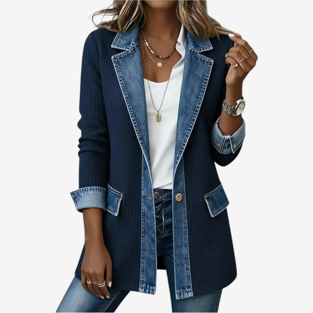 Sylvie™ | Indigo Knit Jacket