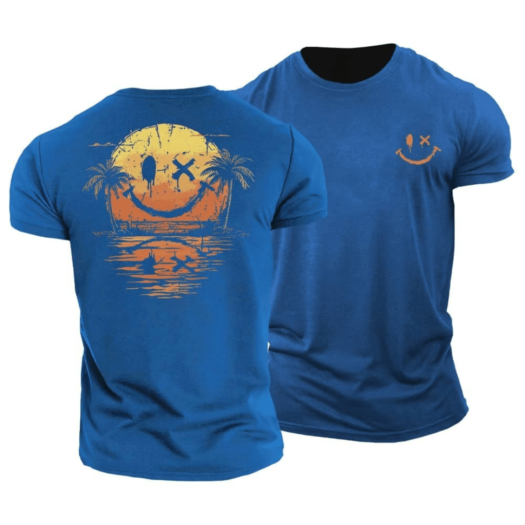 Ryan™|Cotton Summer Smiley T-Shirt
