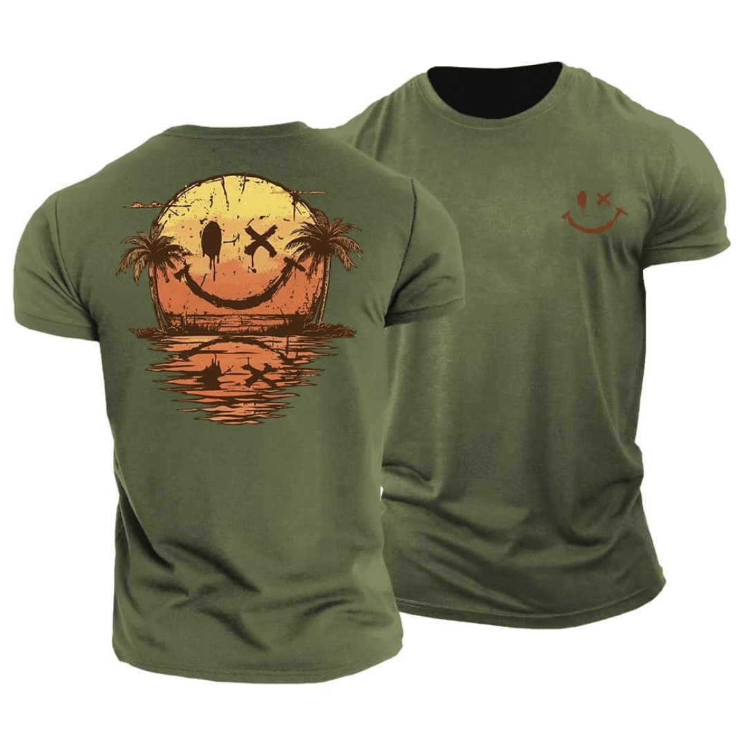 Ryan™|Cotton Summer Smiley T-Shirt