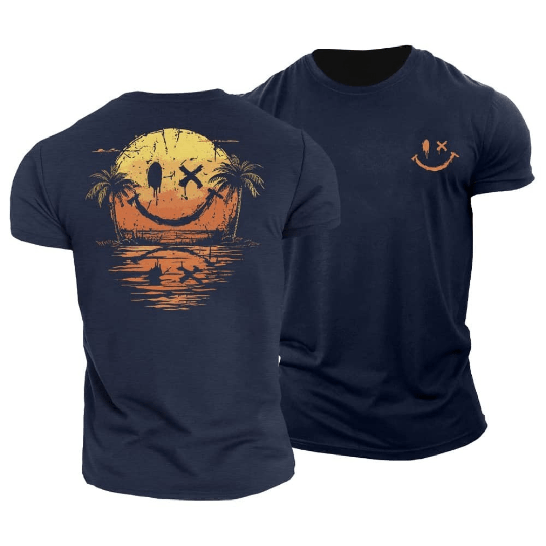 Ryan™|Cotton Summer Smiley T-Shirt