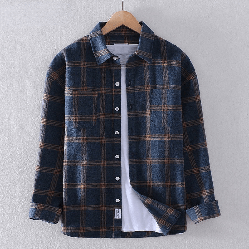 Eric™ | Checkered Casual Button-Down Shirt