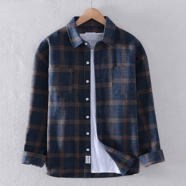 Eric™ | Checkered Casual Button-Down Shirt