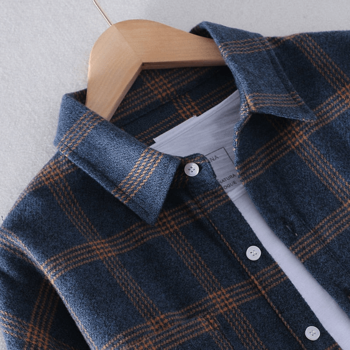 Eric™ | Checkered Casual Button-Down Shirt