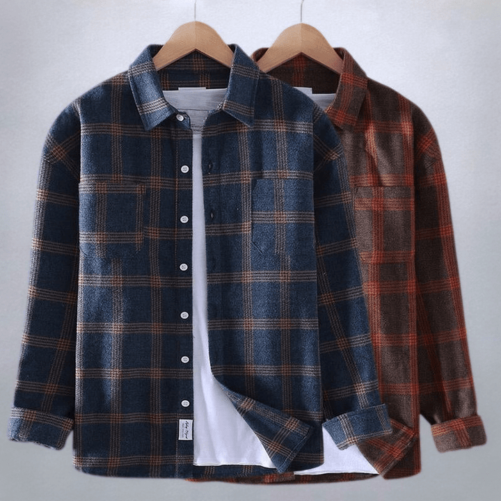 Eric™ | Checkered Casual Button-Down Shirt