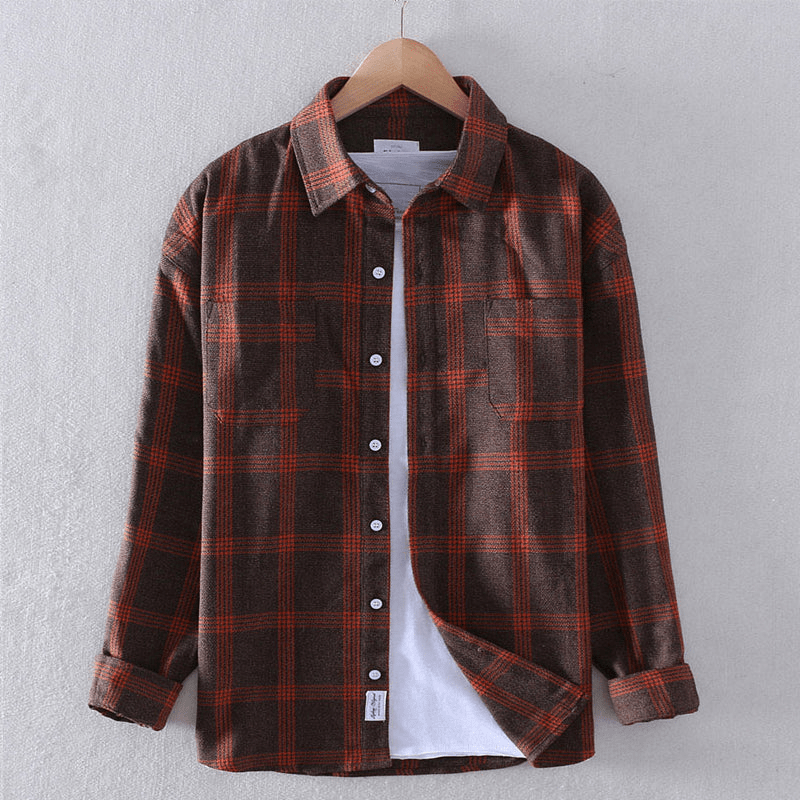 Eric™ | Checkered Casual Button-Down Shirt