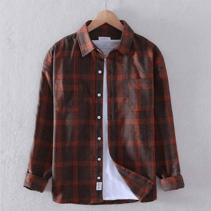 Eric™ | Checkered Casual Button-Down Shirt